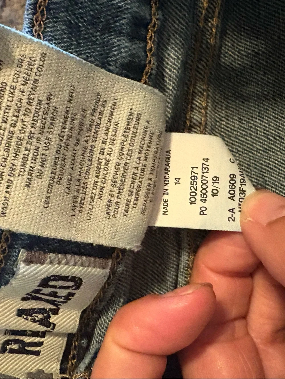Ariat B4 Relaxed Boys Jeans Size 14 Medium Wash Bootcut Western Denim (1402)